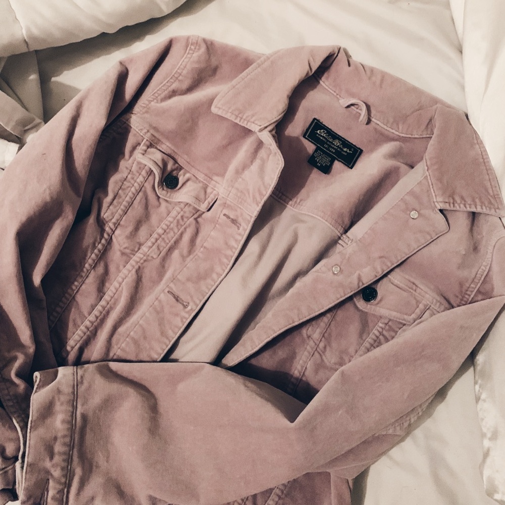 Eddie Bauer velvet lilac jacket!
